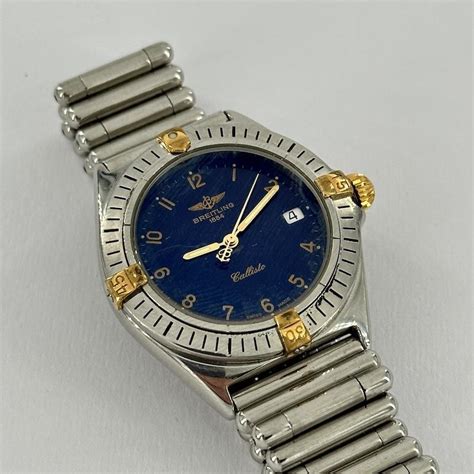 breitling movimento callisto quarzo|Orologio Breitling Callisto Vintage Watch Quarzo Steel&Gold .